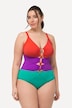 Badeanzug, Colorblocking, Softcups, Aussparungen, recycelt
