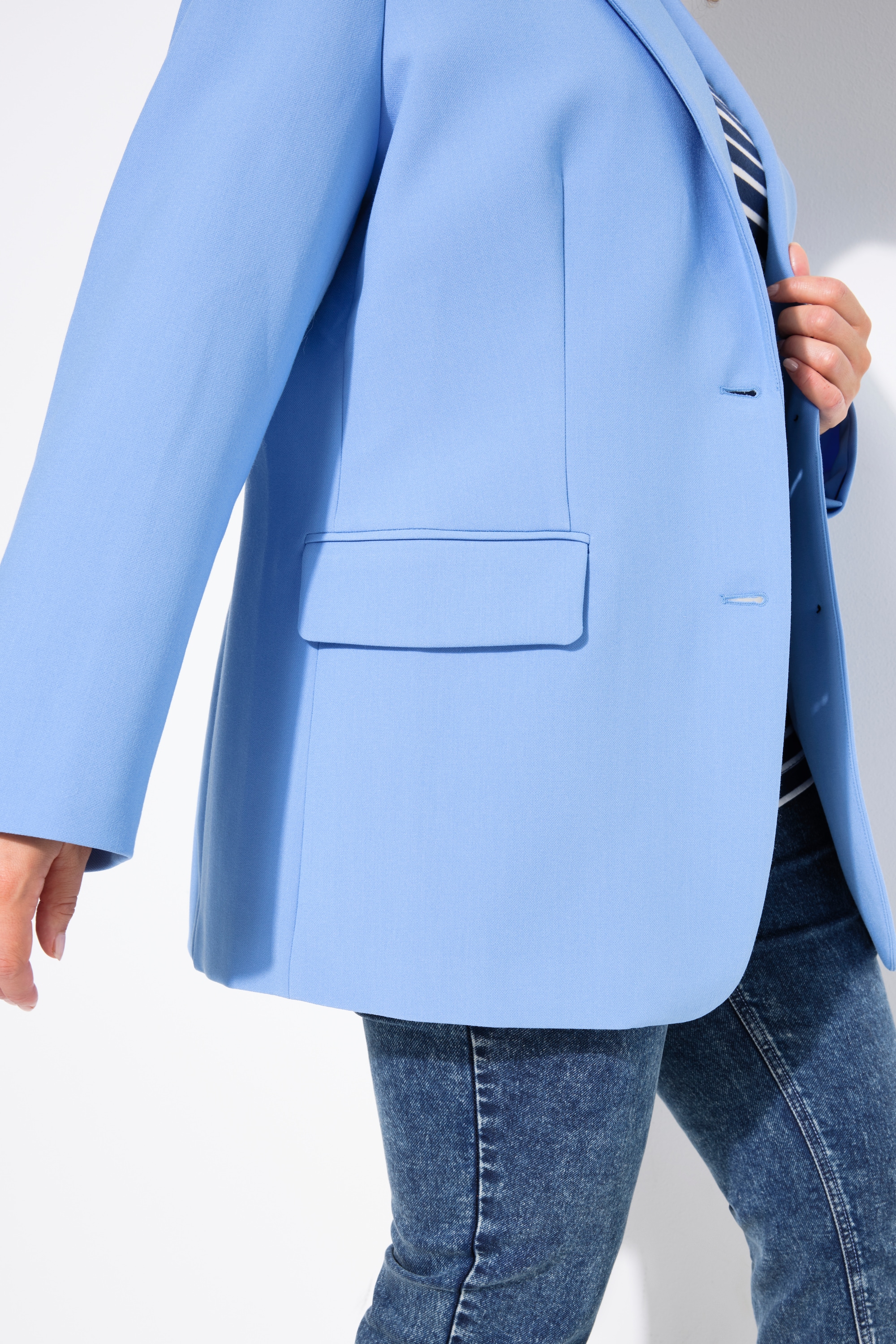 Ulla Popken Damen große Größen Blazer oversized Reverskragen