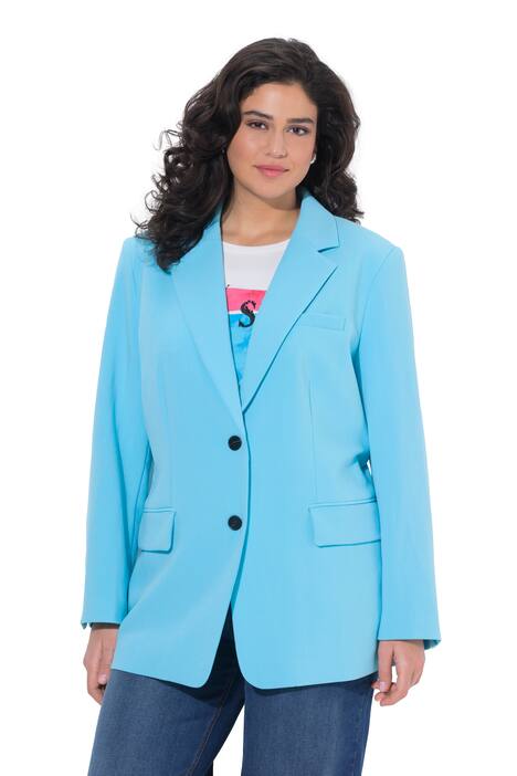 Blejzr, oversize, klopový límec, zapínání na knoflíky