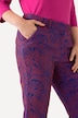 Broek Sophie, jacquardmotief, smalle pijpen, comfortabele tailleband