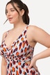 Abstract Print Cutout Swimsuit