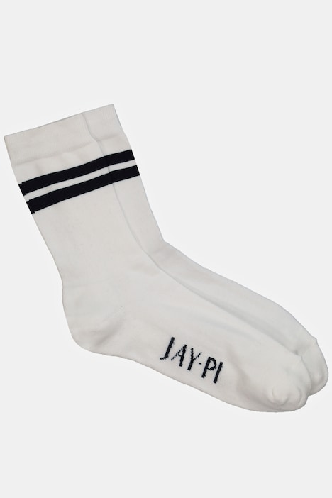 Lot de 2 paires de chaussettes de sport JAY-PI, semelle intérieure en tissu éponge et logo JAY-PI