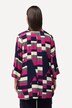 Tunique imprimé graphique. Manches 3/4 et col tunisien.