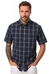 Košile JP1880, krátké rukávy, seersucker, Kent límeček, Modern střih, do 8XL
