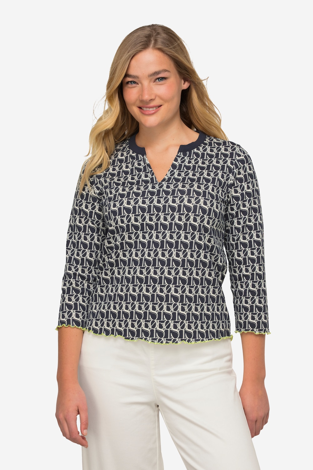 Thumbnail - Große Größen T-Shirt, Damen, blau, Größe: L, Baumwolle, LAURASON