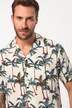 JP 1880 Hemd, Halbarm, Viskose, tropischer Print, Cuba-Kragen, kastiger Fit, bis 8 XL