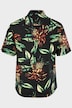 JP 1880 Hemd, Halbarm, Viskose, tropischer Print, Buttondown-Kragen, Modern Fit, bis 8 XL