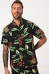 JP 1880 Hemd, Halbarm, Viskose, tropischer Print, Buttondown-Kragen, Modern Fit, bis 8 XL
