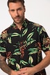 JP 1880 Hemd, Halbarm, Viskose, tropischer Print, Buttondown-Kragen, Modern Fit, bis 8 XL
