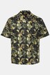 JP 1880 Leinenmix-Hemd, Halbarm, floraler Print, Cuba-Kragen, kastiger Fit, bis 8 XL