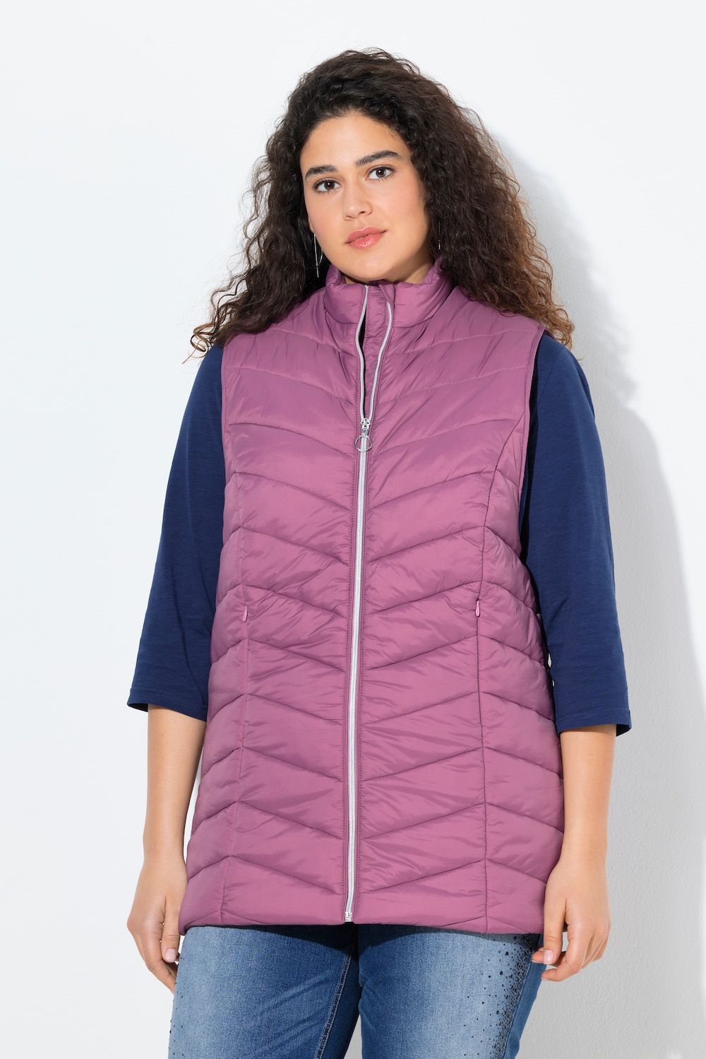 Große Größen HYPRAR Funktions-Steppweste, Damen, lila, Größe: 62/64, Ulla Popken