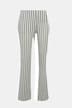 Broek Mary, linnenmix, strepen, wijde pijpen, elastische tailleband