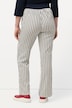 Broek Mary, linnenmix, strepen, wijde pijpen, elastische tailleband
