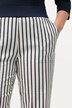 Broek Mary, linnenmix, strepen, wijde pijpen, elastische tailleband