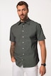 JP 1880 Business-Hemd, Halbarm, Minimal-Print, EasyCare, Haifisch-Kragen, Modern Fit, bis 8 XL
