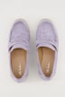 Leder-Loafer, Veloursleder, Textilfutter, Blockabsatz