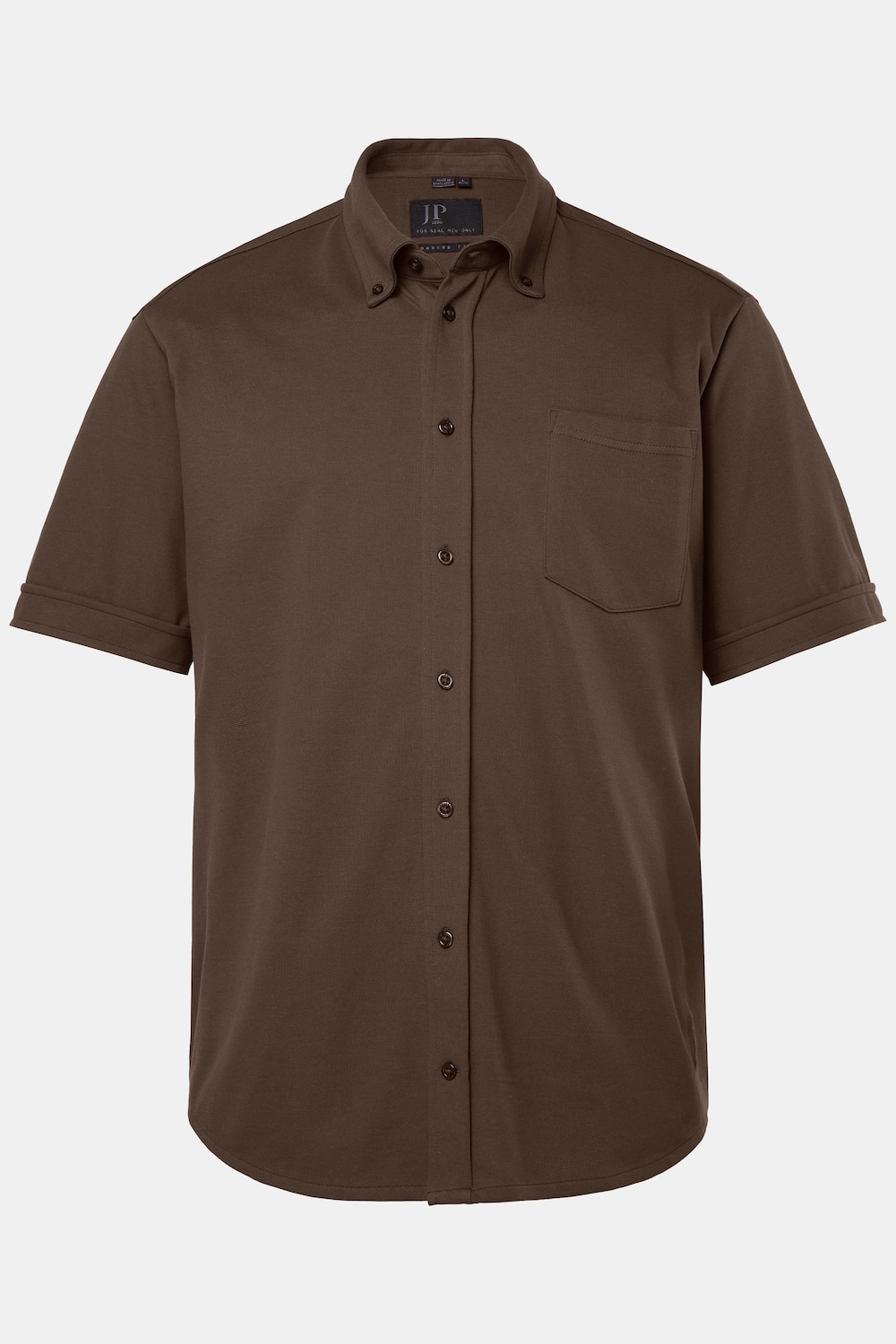 Piqué-Hemd, FLEXNAMIC®, Halbarm, Buttondown-Kragen, Modern Fit, bis 8 XL