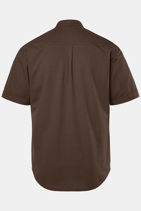 Chemise en maille piquée coupe Modern, avec technologie FLEXNAMIC®, manches courtes et col à pointes boutonnées