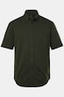 Piqué shirt, FLEXNAMIC®, short sleeve, button-down collar, modern fit, up to 8 XL
