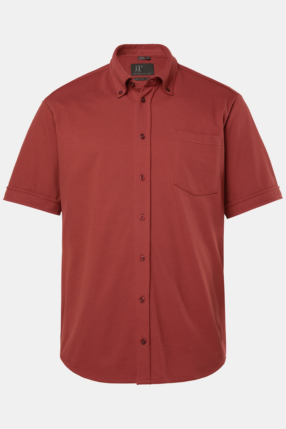 Piqué-Hemd, FLEXNAMIC®, Halbarm, Buttondown-Kragen, Modern Fit, bis 8 XL