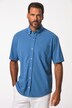 Piqué shirt, FLEXNAMIC®, short sleeve, button-down collar, modern fit, up to 8 XL