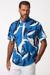 Hemd, Halbarm, Allover-Print, Buttondown-Kragen, Modern Fit, bis 8 XL