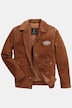Lederjacke, Leder, Knopfleiste, 2-Wege Taschen