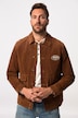 Lederjacke, Leder, Knopfleiste, 2-Wege Taschen