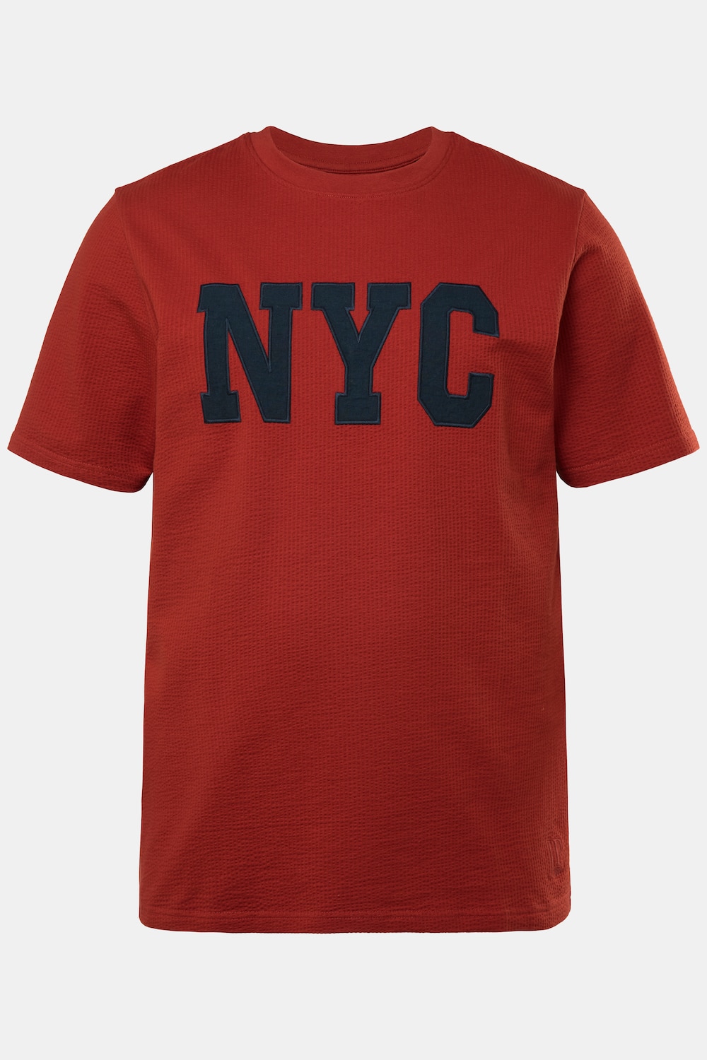 JP1880 T-Shirt, Halbarm, Indigo-Färbung, NYC Applikation, Rundhals, bis 8 XL