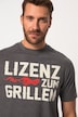 JP1880 T-Shirt, Halbarm, Grill-Print, Rundhals, bis 8 XL