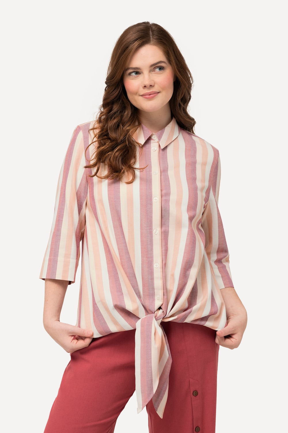 Große Größen Bluse, Damen, rot, Größe: 58/60, Baumwolle, Ulla Popken