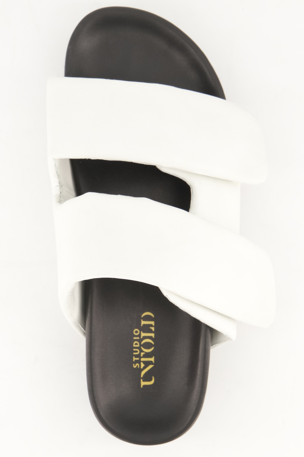 Stora storlekar Skinnsandaler, Dam, vit, storlek: 43, Läder, Studio Untold