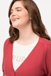 Kardigan, dekolt w serek, rękaw 3/4, bawełna organiczna