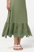 Eco Cotton Scalloped Lace Trim Dress