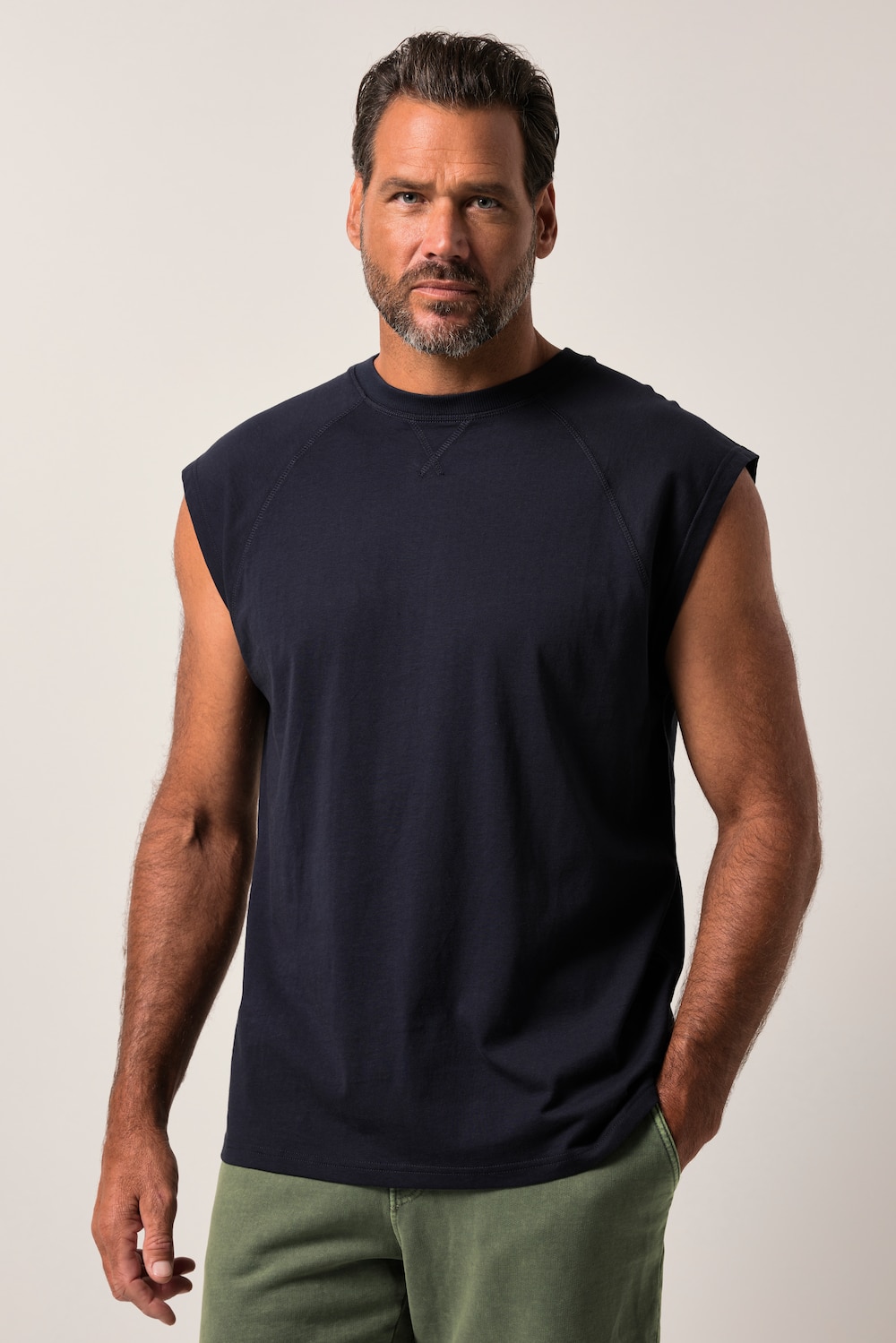 JP1880 Tanktop, überschnittene Schultern, Rundhals, bis 8 XL
