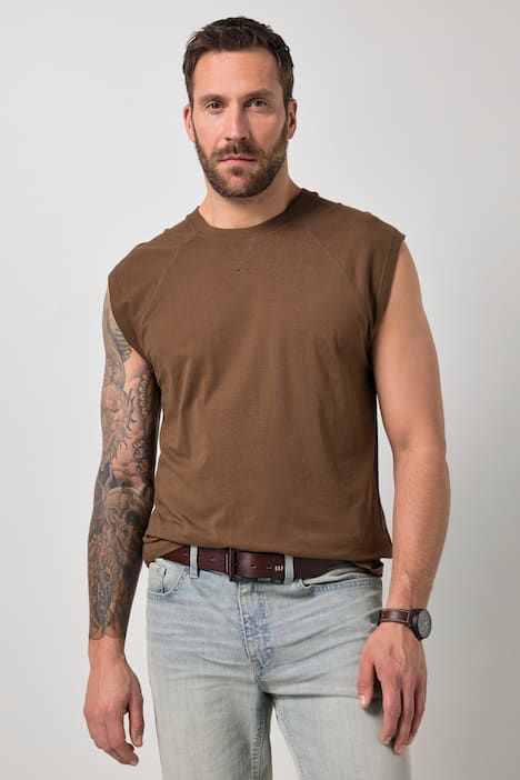 Tank top JP 1880, obniżona linia ramion, okrągły dekolt, do rozm. 8XL