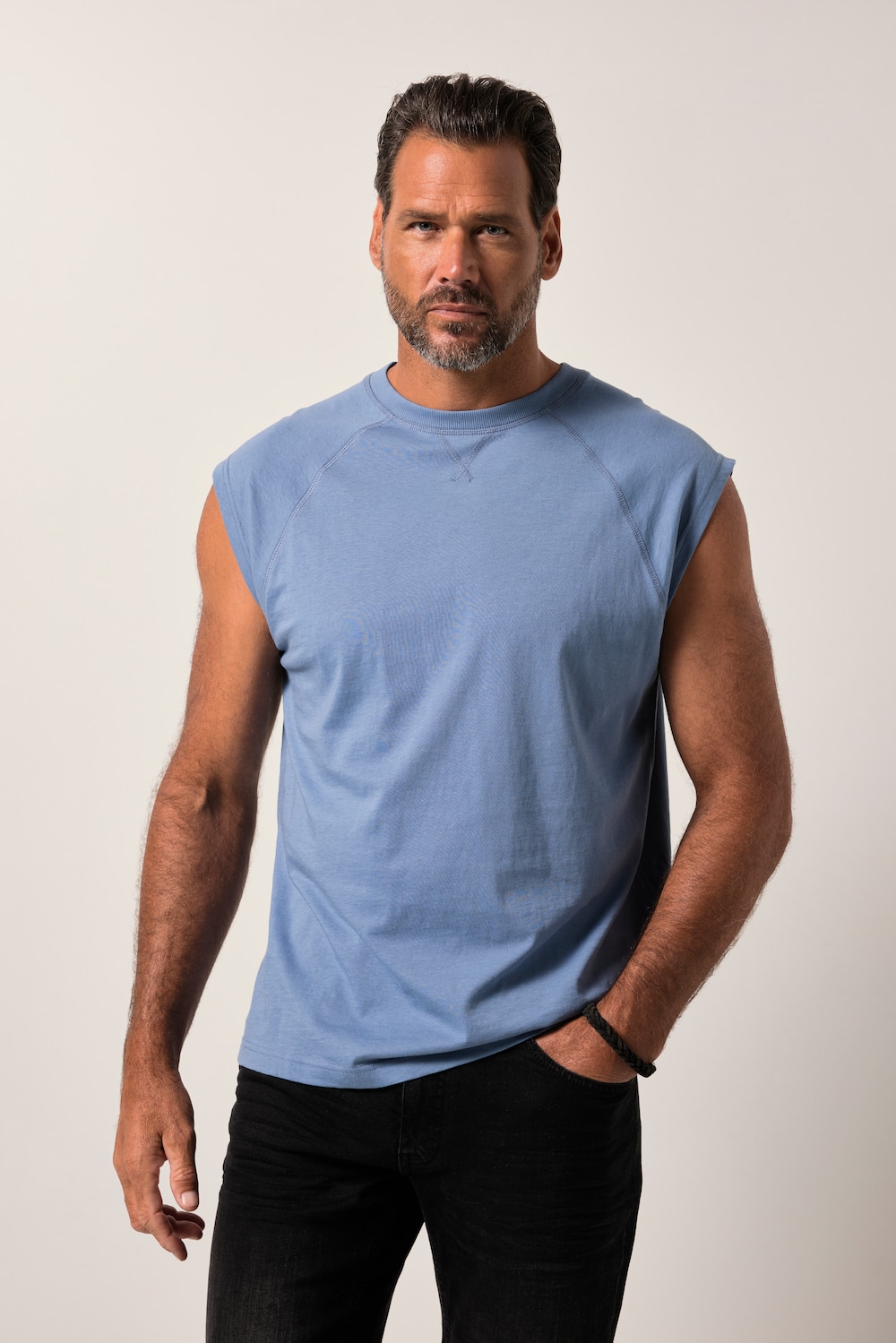 JP1880 Tanktop, überschnittene Schultern, Rundhals, bis 8 XL