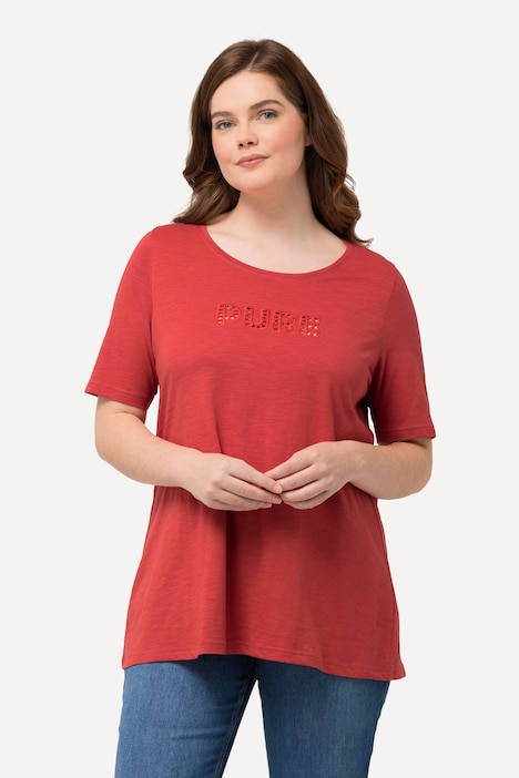 Eco Cotton PURE Embroidered Short Sleeve Tee | T-Shirts | Knit Tops & Tees