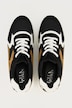 Leder-Sneaker, Colormix, Fersen-Print, Weite H