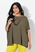 Genser, oversized, båthals, flaggermusermer