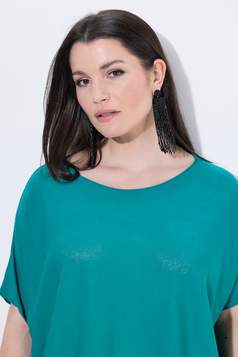 Pullover, oversized, U-Boot-Ausschnitt, Fledermausarm