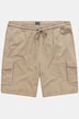 Bermuda cargo STHUGE en molleton, avec taille élastique. Coupe Relaxed Fit. Jusqu'au 8XL.