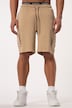 Bermuda cargo STHUGE en molleton, avec taille élastique. Coupe Relaxed Fit. Jusqu'au 8XL.