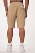 Bermuda cargo STHUGE en molleton, avec taille élastique. Coupe Relaxed Fit. Jusqu'au 8XL.