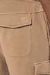 Bermuda cargo STHUGE en molleton, avec taille élastique. Coupe Relaxed Fit. Jusqu'au 8XL.