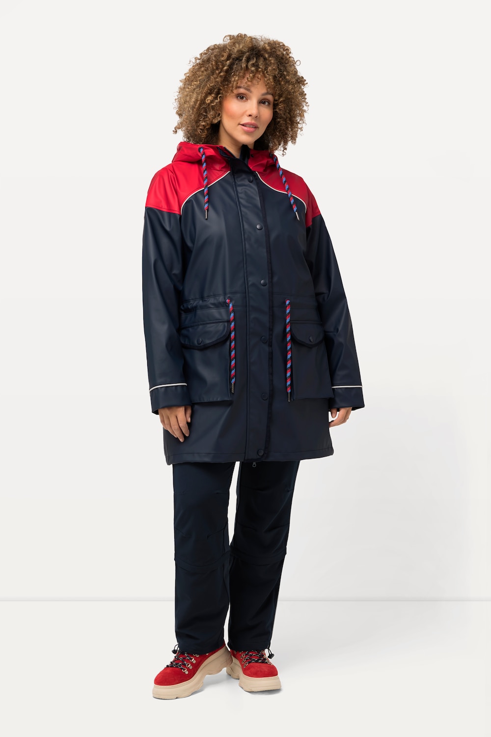 Große Größen HYPRAR Friesenjacke, Damen, blau, Größe: 50/52, Synthetische Fasern/Baumwolle, Ulla Popken