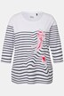 Jellyfish Striped 3/4 Sleeve Tee