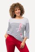 Jellyfish Striped 3/4 Sleeve Tee