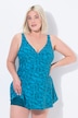 Vestido de baño, medusas, rellenos blandos, cuello redondo, material reciclado