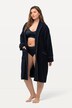 Terrycloth Tie Waist Belted Bathrobe